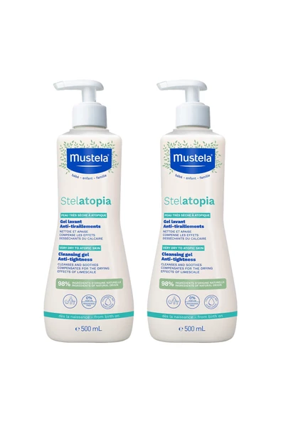 Mustela Stelatopia Cleansing Gel 500 ml 2 Adet