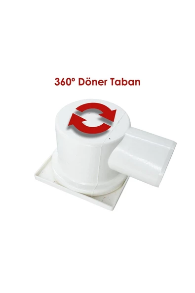 Mesa Teknik 10x10 Yandan 50mm Çıkış Koku Önl. Plastik Yer Süzgeci - 3