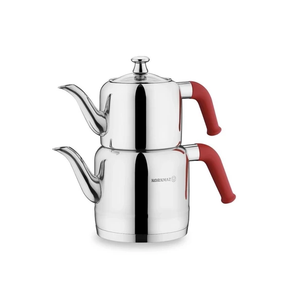 KORKMAZ A189 RİVA ÇAYDANLIK TAKIMI KIRMIZI