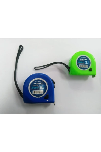 Şerit Metre 3 Mt X 16 Mm Sarı - Mavi - Yeşil - Turuncu - 3
