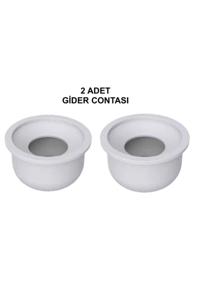 2 Adet Adaptör Kota Conta Lavabo Sifon Gider Contası 50'lik