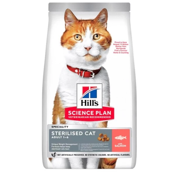 Hill's Kısırlaştırılmış Somonlu Kedi Maması 3 kg