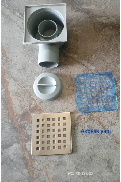 Krom Yer Süzgeci Banyo Gider Borusu Paslanmaz - 2