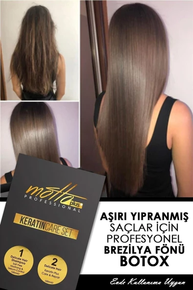 Brezilya Fönü Keratini 2'li Mucizevi Bakım Seti (100ml Keratin - 100ml Şampuan)