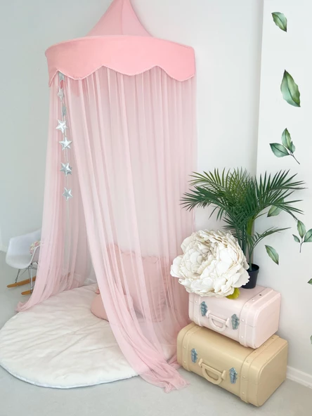 Pamuka Full Pembe 100 cm Duvar Tentesi - 3