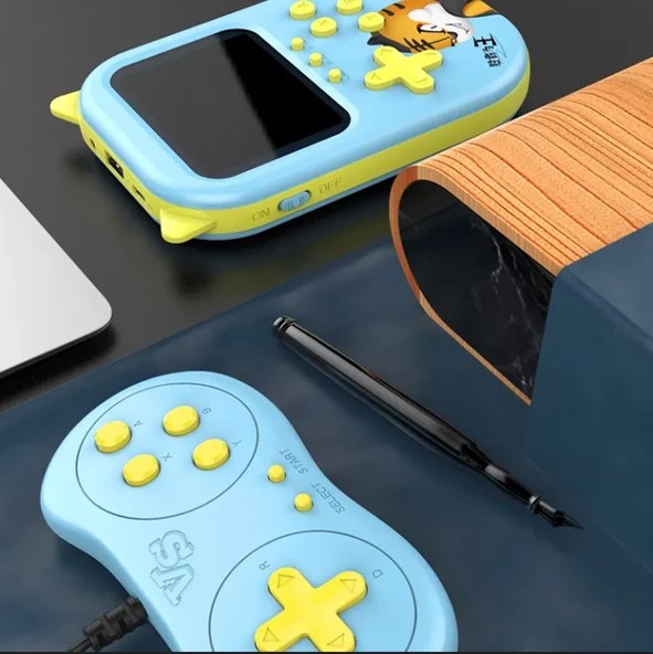 QASUL  Kedi Kulak Retro El Atarisi 500 Oyunlu Nostalji Oyun Konsolu Taşınabilir  Gameboy & Gamebox Oyun Konsolu - 7