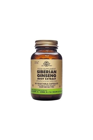 Siberian Ginseng Root Extract 60 Kapsül