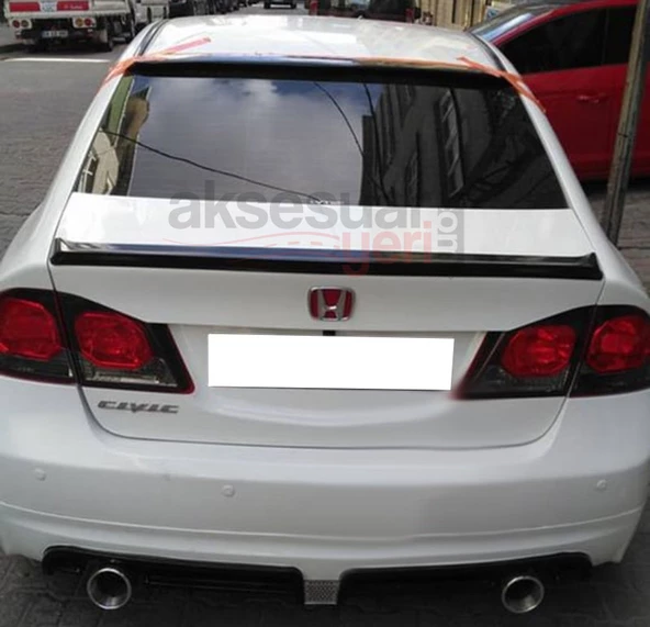 Honda Cıvıc Fd6 Bagaj Üstü Anatomik Spoiler Parlak Siyah Boyalı İthal Ürün Plastik