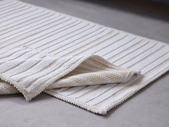 DOQU BANYO PASPASI LIVA KREM-VİZON 60X100 - 3