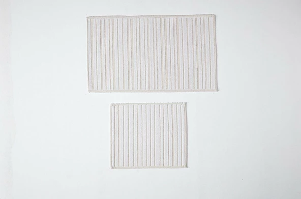 DOQU BANYO PASPASI LIVA KREM-VİZON 60X100 - 5