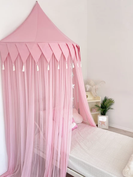 Pamuka Pembe 120 Cm Duvar Tentesi - 3