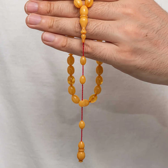 Sıkma Kehribar Tesbih - 2