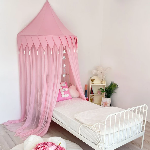Pamuka Pembe 120 Cm Duvar Tentesi