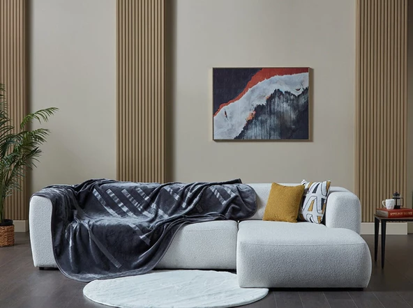 DOQU EMBOS BATTANİYE PERLİNA ÇİFT KİŞİLİK GRİ - 4