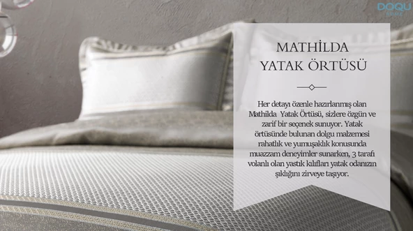 DOQU MATHİLDA YATAK ÖRTÜSÜ ÇİFT KİŞİLİK GOLD - 10