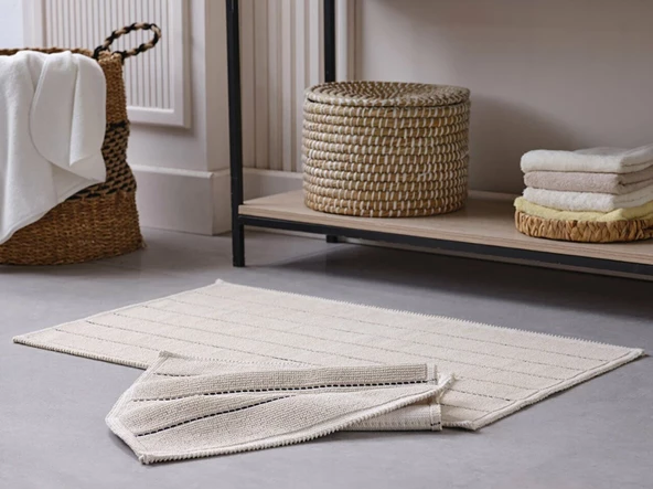 DOQU BANYO PASPASI ARTE KREM-ANTRASİT 60X100 - 3