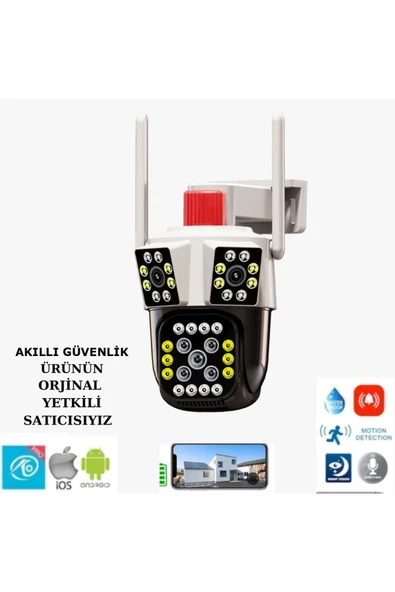 O-KAM-3033 6MP 3 Lens WIFI PTZ KAMERA (TEK KAMERADA 3 LÜ İZLEME)