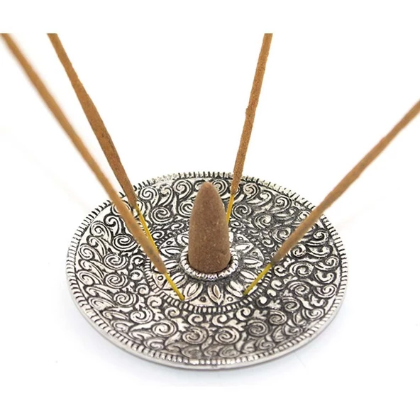 Metal Yuvarlak Tütsülük - Resim 2