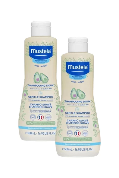 Mustela Avokado Özlü Gentle Shampoo 500 ml 2 Adet