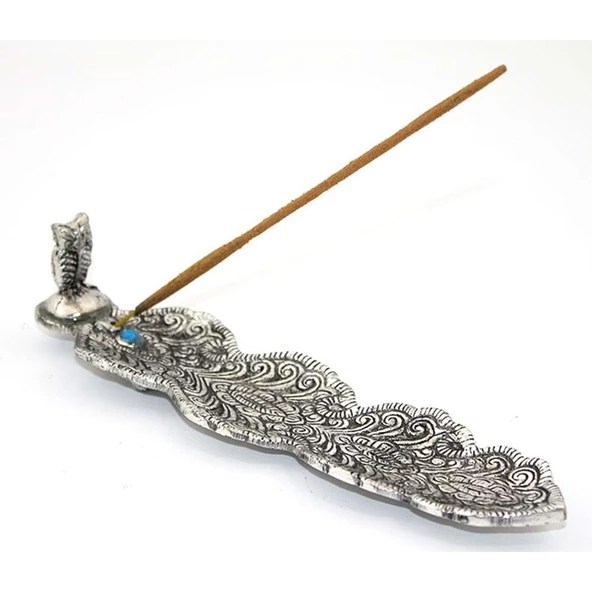 Metal Kayık Baykuş Tasarımı Tütsülük - Resim 2