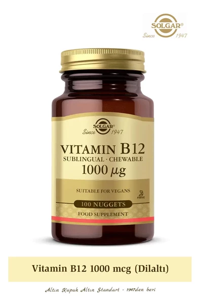 Vitamin B12 1000 Mcg 100 Dilaltı Tablet
