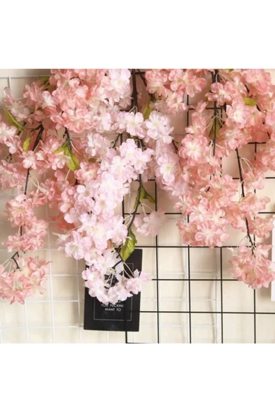 Yapay Çiçek Bahar Dalı Japon Kiraz Çiçeği 90 Cm Pembe - 4