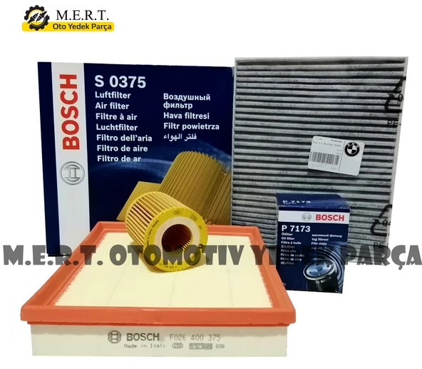 Bmw 1.16I F20 Benzinli Filtre Bakım Seti (2011-2015) Bosch