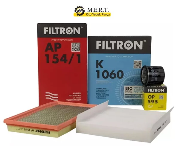 Nissan Primera 1.6 Benzinli Filtron Filtre Bakım Seti 2003-2007 (491516322) ürün görseli 1