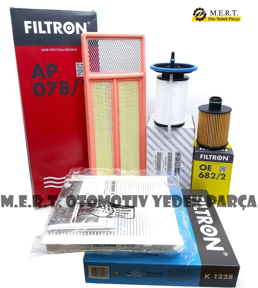 Fiat Egea 1.3 Multijet Euro 5 Filtre Bakım Seti Filtron ürün görseli