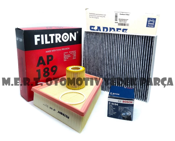 Skoda Rapid 1.2 75Hp Filtre Bakım Seti (2012-2015) Cgp