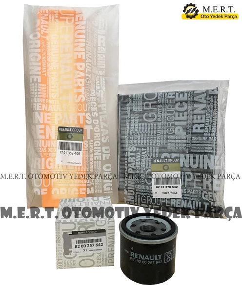 Renault Clio 3 1.2 16V Filtre Bakım Seti (2005-2012) ürün görseli