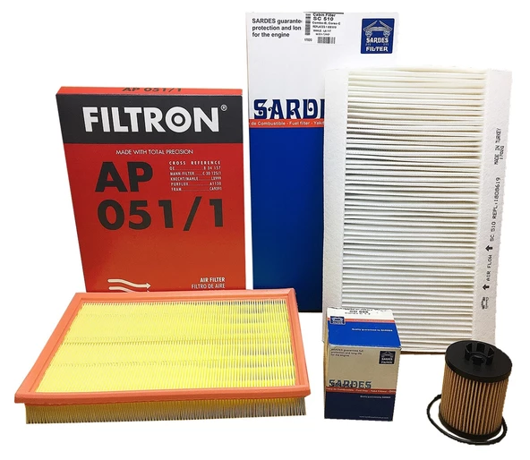 Opel Corsa C 1.2 16V Filtre Bakım Seti (2002-2005) ürün görseli