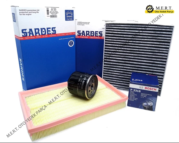 Vw Bora 1.6 16V Filtre Bakım Seti ( Azd - Bcb Motor ) ürün görseli