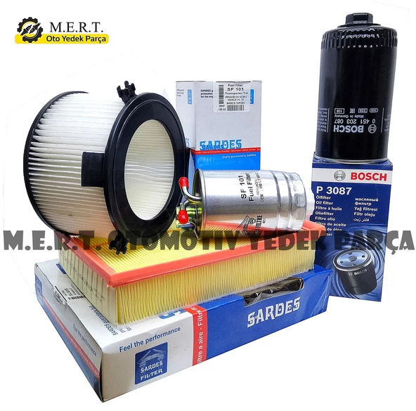 Vw Transporter T4 2.4 Tdı / 2.5 Tdı Filtre Bakım Seti (1998-2003) ürün görseli 1