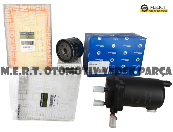 Nissan Micra 1.5 Dci Dizel Filtre Bakım Seti (2004-2010) ürün görseli