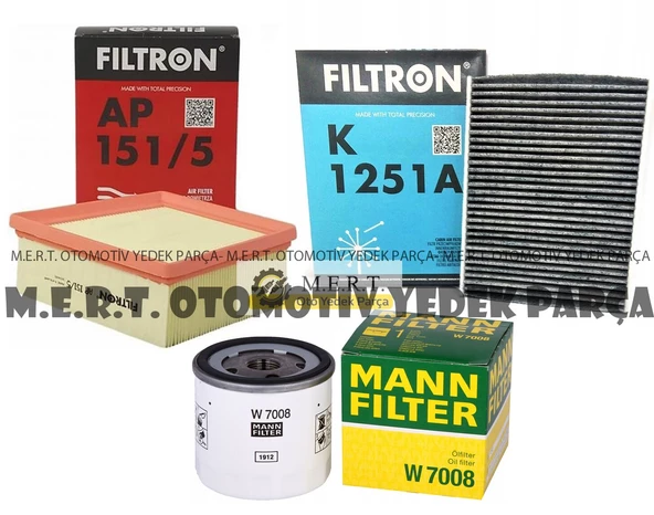 Ford Fiesta 1.6 Benzinli Filtre Bakım Seti (2012-2016) ürün görseli