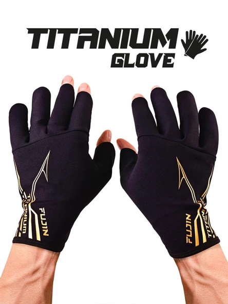 Fujin Pro Angler S24 Titanium Gloves Black Gold L/XL - 2