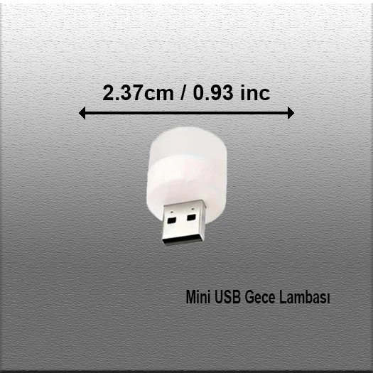 2 Adet Mini USB Gece Lambası - 2