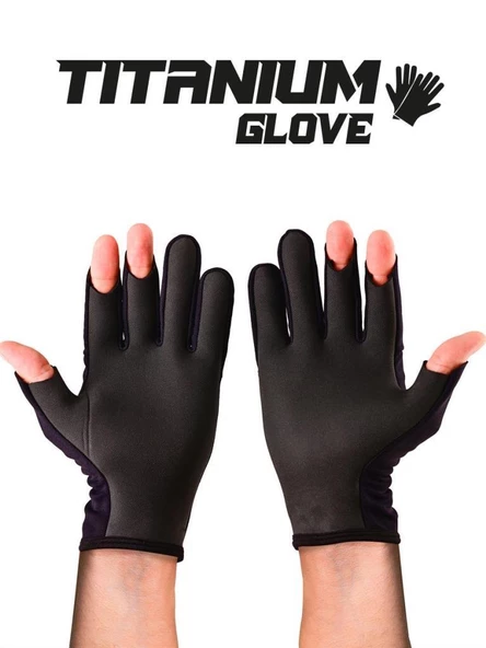 Fujin Pro Angler S24 Titanium Gloves Black Gold L/XL - 3