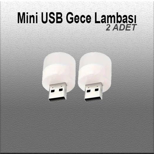 2 Adet Mini USB Gece Lambası