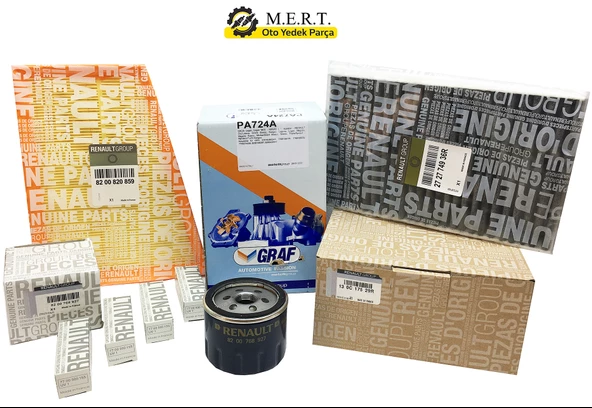 Fluence 1.6 16v Komple Bakım Seti Triger Devirdaim Buji Filtre