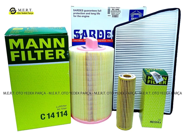 W203 Mercedes C180 Komp. Filtre Bakım Seti (2002-2007) (487425874) ürün görseli 1