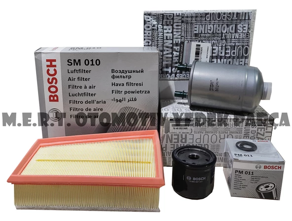 Renault Fluence 1.5 DCi Filtre Bakım Seti MAİS & BOSCH ürün görseli