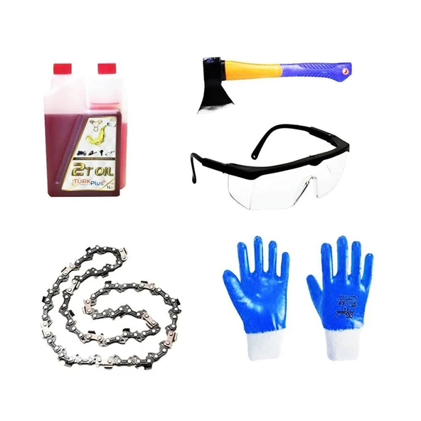 Ağaç Odun Kesme Makinesi Motorlu Testere Orman Motoru Bıçkı Benzinli Testere 13 Hp Çift Egzozlu 62Cc - 2