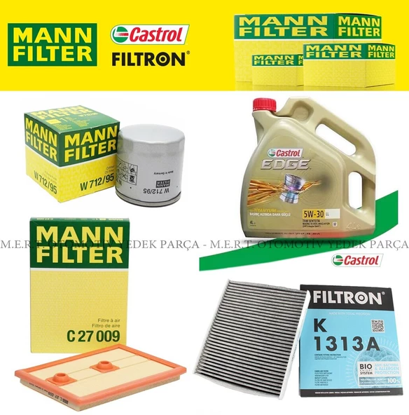 Volkswagen Polo 1.2 Tsı Mann Filtre Bakım Seti 2014-2017 Cjz