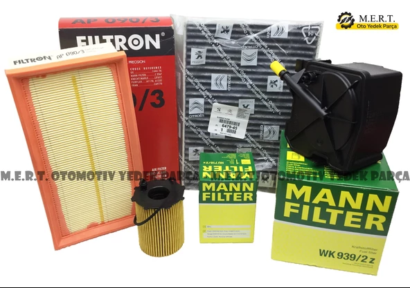 Citroen C5 1.6 Hdi Filtre Bakım Seti (2004-2010) ürün görseli