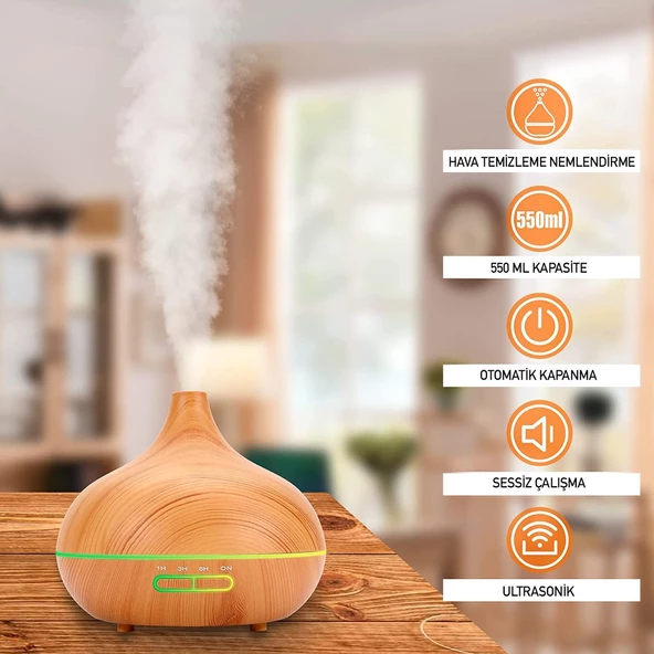 Pmr Hava Nemlendirici Buhar Makinası 550 Ml Kumandalı - 2