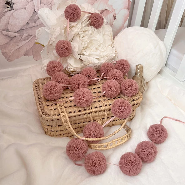 Pamuka Mini Ponpon Dusty Rose