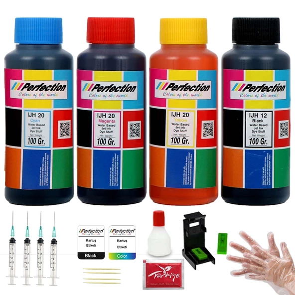 Perfection Canon Pixma Uyumlu G1470/G2470/G3470/G4470 Baskı Kafası Bakım Seti 4x100 gr. ürün görseli 1