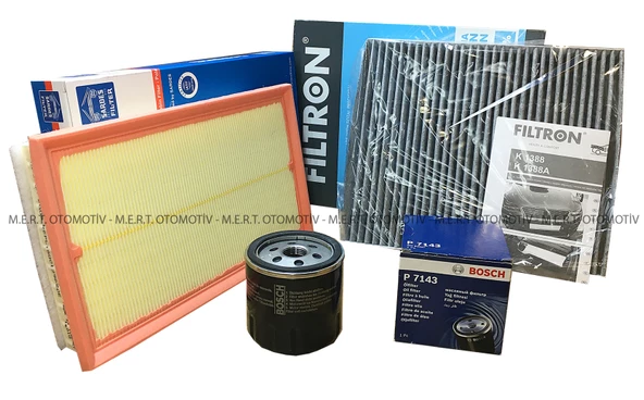 Volkswagen T-Cross 1.0 TSI Filtre Bakım Seti Hava-Yağ-Polen ürün görseli